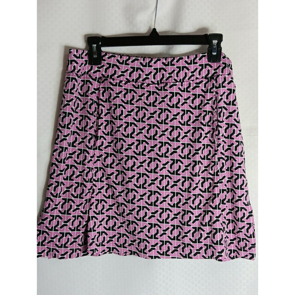 Sport Haley Ladies Size L Golf Pickleball Skort Pink Black Geometric